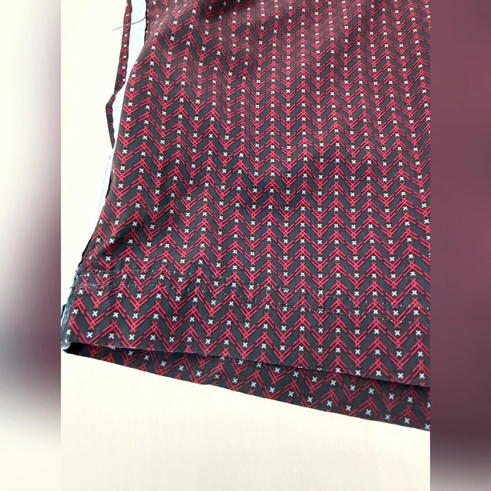 Fair Harbor Liner Red Blue Swim Active Shorts - 30